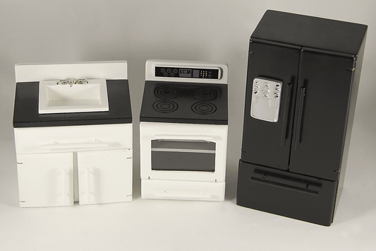 Kitchen Appliances in Black & White - 1