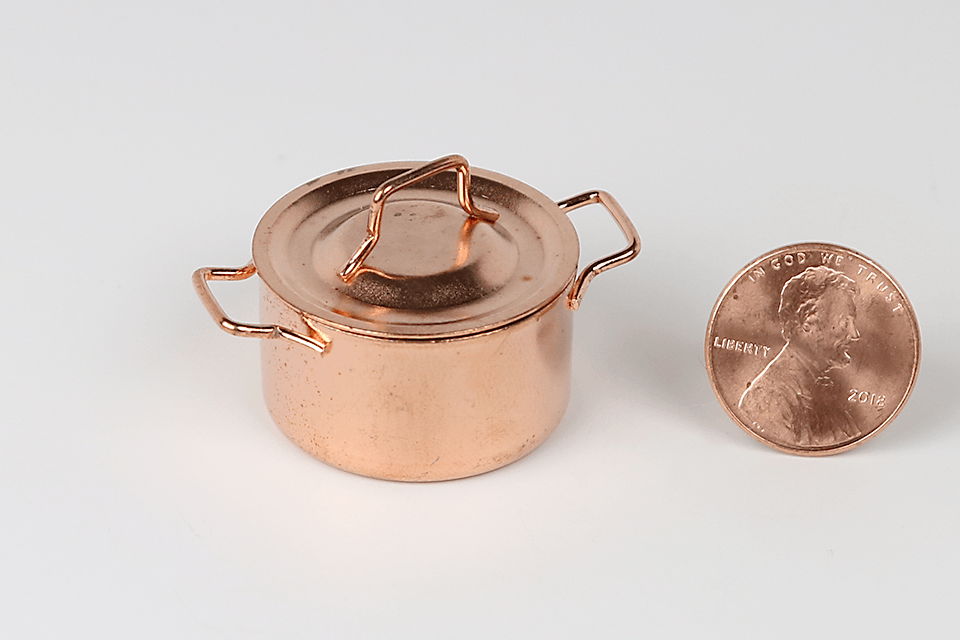 Large Copper Stock Pot with Lid