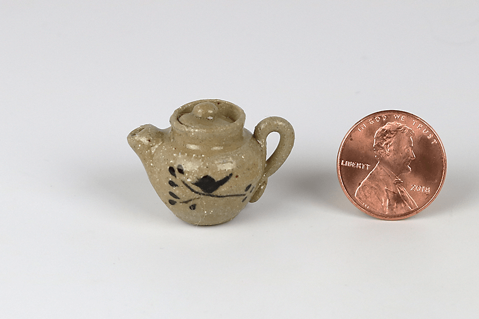 Hand-thrown Teapot with Bird