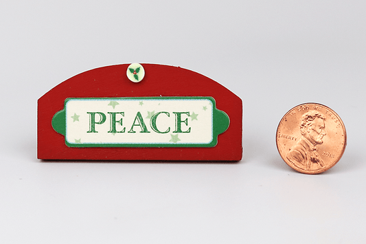 Wooden "Peace" Sign