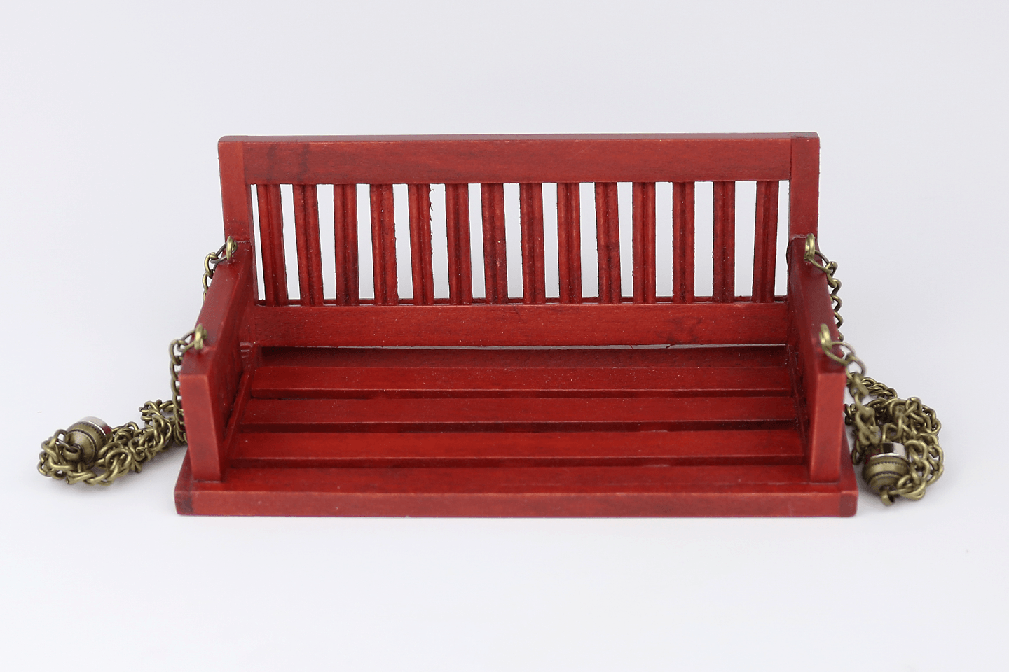 Porch Swing in Dark Red