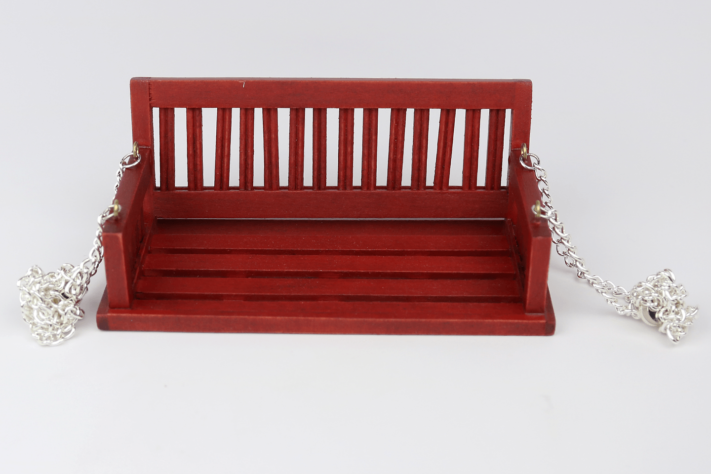 Porch Swing in Dark Red