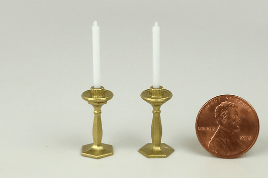 Set of Gold Candlesticks