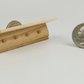 Unfinished Wooden Shelf with Hooks