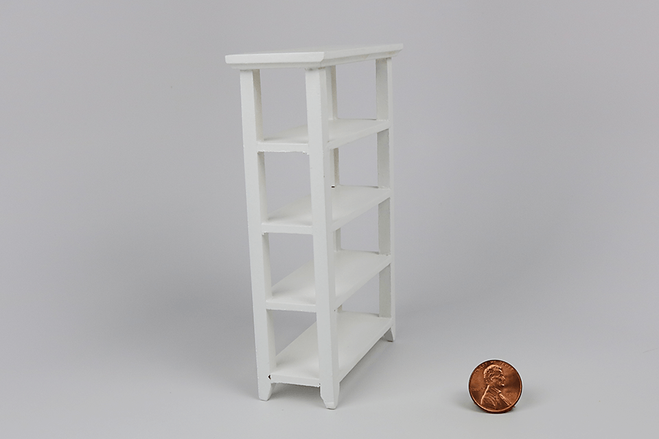 Simple White Bookcase