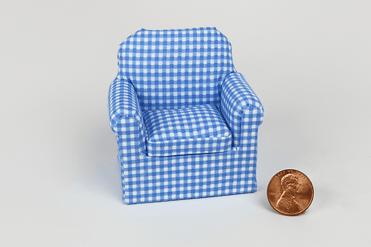 Youth Chair in Blue Gingham