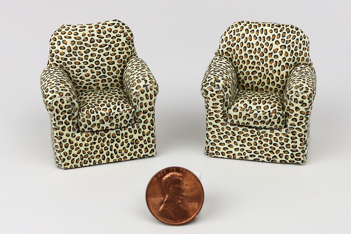 Cheetah Print Armchair (Half Scale)