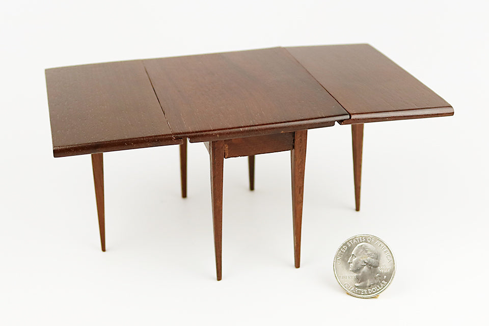 Drop-Leaf Walnut Table