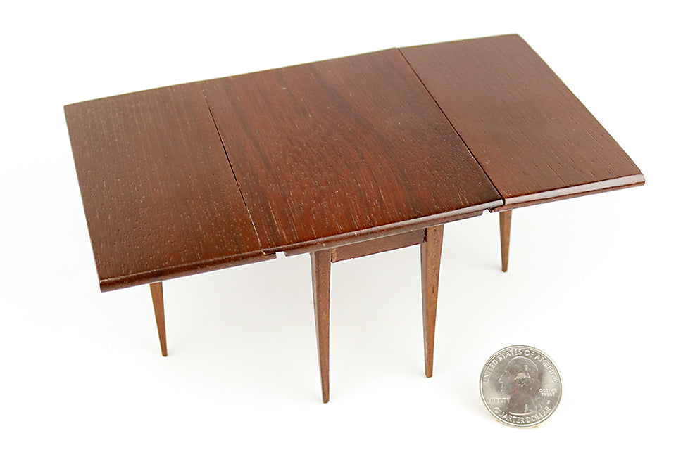 Drop-Leaf Walnut Table