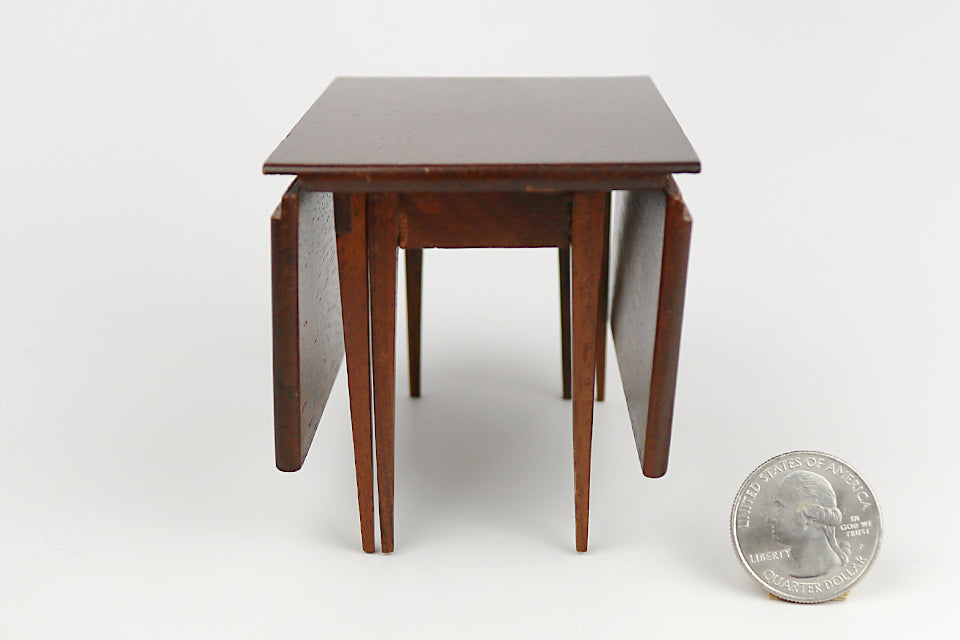 Drop-Leaf Walnut Table