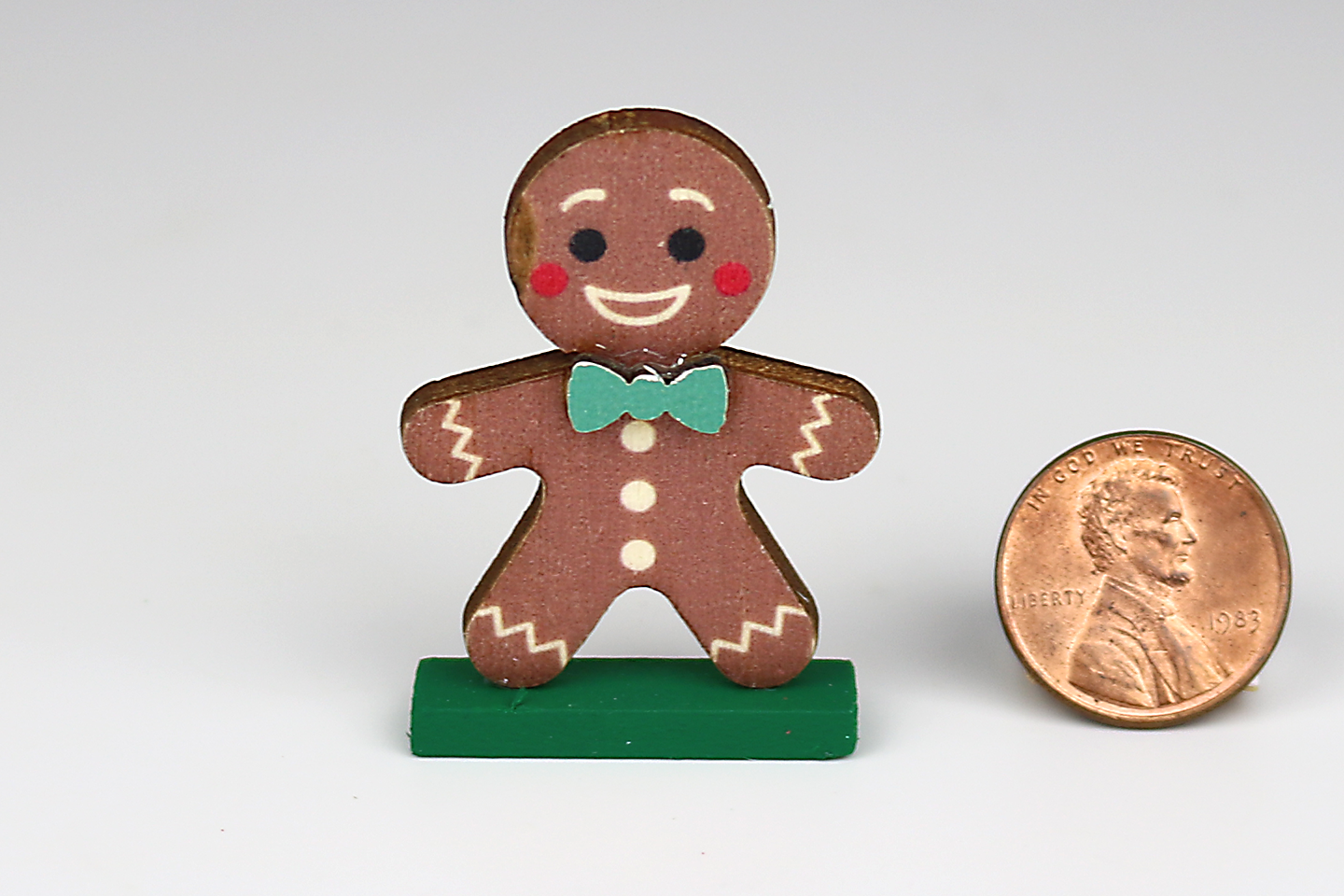 Wooden Gingerbread Man (Green)