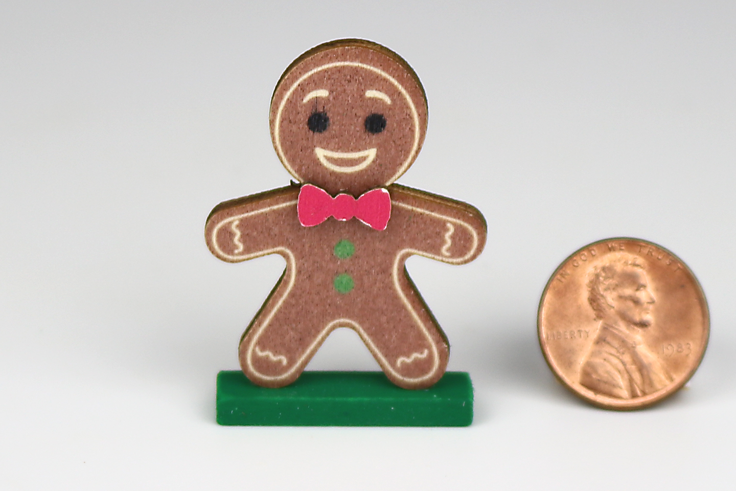 Wooden Gingerbread Man (Red)