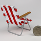 Woven Beach Chair in Red