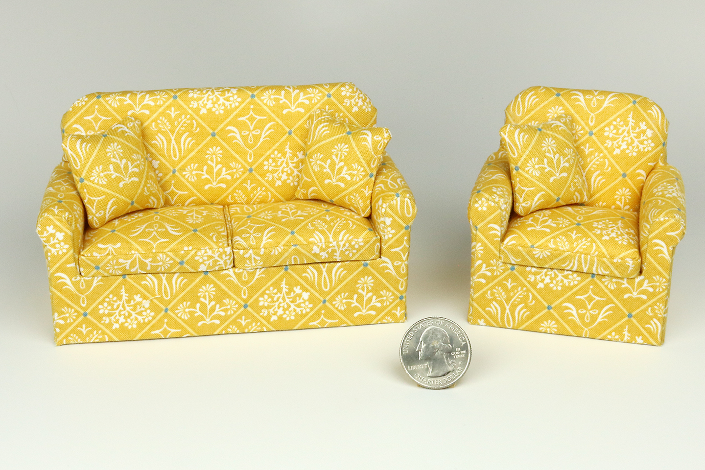 Golden Botanical Harvest Sofa