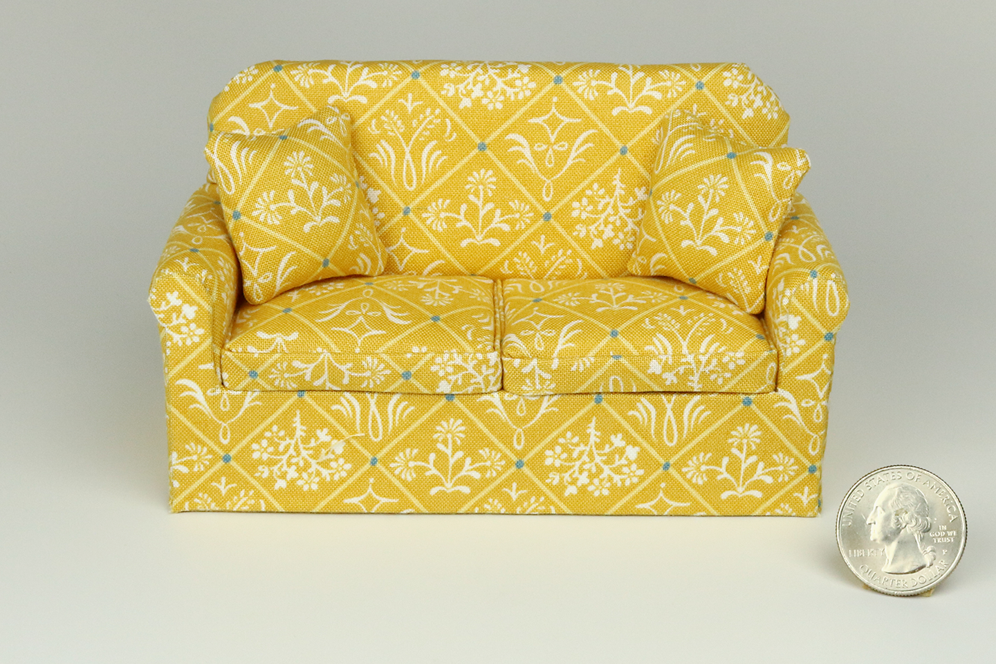 Golden Botanical Harvest Sofa
