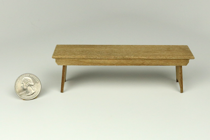 Rustic Wood Bench in Natural
