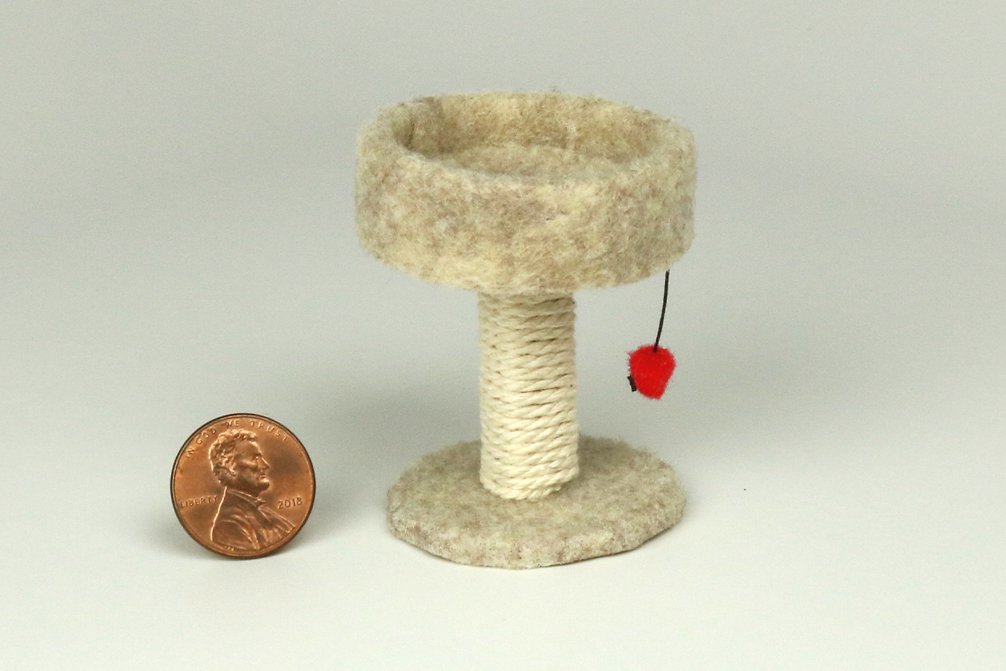 Round Cat Tower in Beige