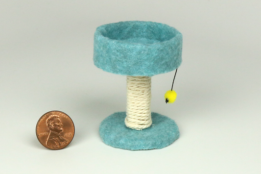 Round Cat Tower in Turquoise